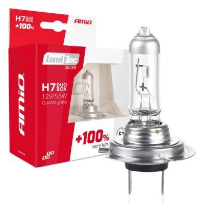 ALL IN POINT H7 12V 55W PX26d LUMITEC SILVER ΑΛΟΓΟΝΟΥ +100% UP TO 25m AMIO - 2 ΤΕΜ. - AIN-172460 LEFKELIS.GR