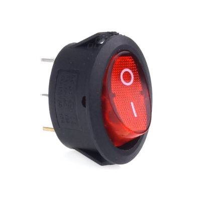 ALL IN POINT ΔΙΑΚΟΠΤΗΣ ΟΒΑΛ ΜΕ ΚΟΚΚΙΝΟ LED ΑΜΙΟ - AIN-168818 LEFKELIS.GR