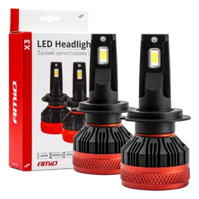 ALL IN POINT ΛΑΜΠΕΣ LED H7 9-16V 90W 6.500K 9900lm CAN BUS (ME ΑΝΕΜΙΣΤΗΡΑΚΙ) X3 SERIES AMIO - 2ΤΕΜ. - AIN-182250 LEFKELIS.GR