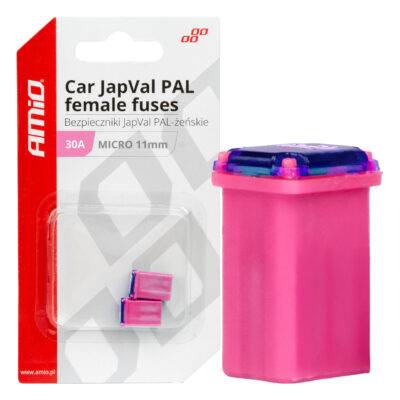 ALL IN POINT ΑΣΦΑΛΕΙΕΣ JapVal PAL ΜICRO 11mm ΘΗΛΥΚΕΣ 30A ΣΕ ΡΟΖ ΧΡΩΜΑ AMIO - 2 Τεμ. - AIN-181307 LEFKELIS.GR