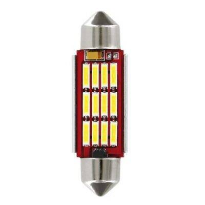 ALL IN POINT ΛΑΜΠΑΚΙ ΠΛΑΦΟΝΙΕΡΑΣ 12V 12x41mm 150lm ΛΕΥΚΟ MEGA-LED12 (ΔΙΠΛΗΣ ΠΟΛΙΚΟΤΗΤΑΣ- CAN-BUS) BLISTER 1ΤΕΜ. - AIN-143117 LEFKELIS.GR