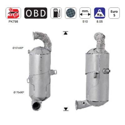 ALL IN POINT ΦΙΛΤΡΟ DPF ΣΙΛΙΚΟΝΟΥΧΟ ΚΑΡΒΙΔΙΟ SIC CITROEN C3/DS3 1.4TD HDI DV4C 10-16 / PEUGEOT 206+/207/208/2008 1.4TD DV4C 2010-2015 - AIN-160107 LEFKELIS.GR