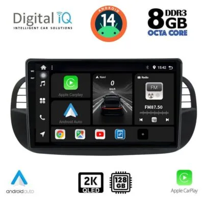 AIN-139745 - Digital iQ - DIGITAL IQ BXF 11130_CPAA (9inc) MULTIMEDIA TABLET for FIAT 500 mod. 2007-2015 - ALL IN POINT - LEFKELIS.GR