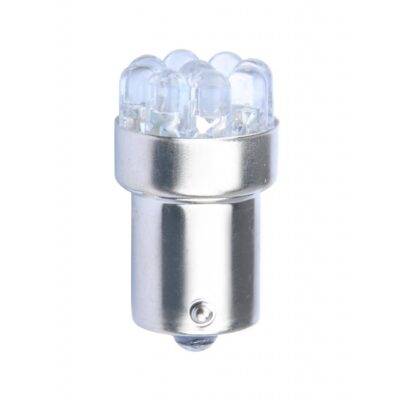 ALL IN POINT R10W 12V BA15s LED 9xFlux 5mm ΜΟΝΟΠΟΛΙΚΟ ΚΟΚΚΙΝΟ M-TECH - 1 τεμ. - AIN-182455 LEFKELIS.GR