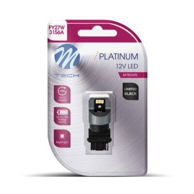 ALL IN POINT PY27W 12/24V W2.5x16d 6xSMD3020 CAN-BUS ΠΟΡΤΟΚΑΛΙ LIMITED BLACK BLISTER M-TECH - 1 Τεμ. - AIN-182334 LEFKELIS.GR
