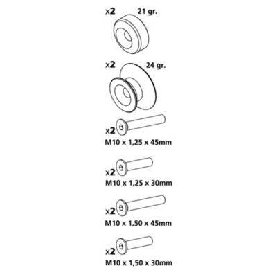 ALL IN POINT ΒΙΔΕΣ ΣΤΗΡΙΞΗΣ ΠΕΤΑΛΟΥ 10mm ΜΑΥΡΕΣ - AIN-117252 LEFKELIS.GR