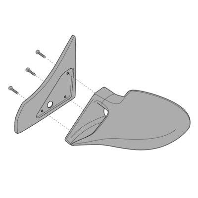ALL IN POINT ΒΑΣΗ ΚΑΘΡΕΠΤΗ ΓΙΑ SEAT LEON 11/99-9/05 - AIN-17712 LEFKELIS.GR