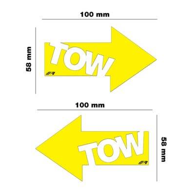 ALL IN POINT ΑΥΤΟΚΟΛΛΗΤΟ TOW ΚΙΤΡΙΝΟ 100x58mm SIMONI RACING - 2 ΤΕΜ. - AIN-167121 LEFKELIS.GR