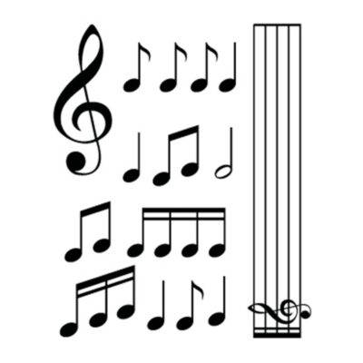 ALL IN POINT ΑΥΤΟΚΟΛΛΗΤΑ ΝΟΤΕΣ MUSIC (ΦΥΛΛΟ 12 Χ 10 cm) - 15 ΤΕΜ. - AIN-160193 LEFKELIS.GR