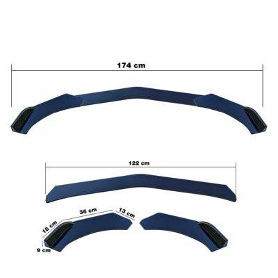 ALL IN POINT ΔΙΑΚΟΣΜΗΤΙΚΟ SPOILER ΠΡΟΦΥΛΑΚΤΗΡΑ LIP SPLITTER CARBON LOOK 3ΤΕΜ. - AIN-169543 LEFKELIS.GR