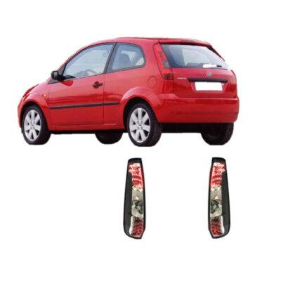 All in Point Πισινά Φανάρια Set Για Ford Fiesta 03-06 3D Led Μαύρα Sonar 0005137