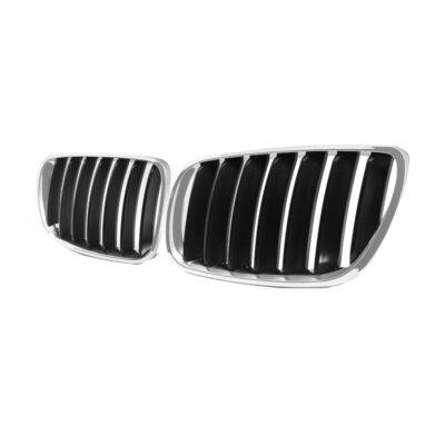 All in Point Καρδιές Μάσκας Για Bmw X3 E83 07-11 Μαύρο/Χρώμιο 2 Τεμάχια 0005462