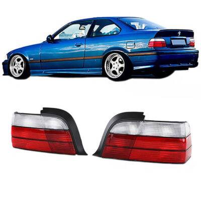 All in Point Πισινά Φανάρια Set Για Bmw 3 E36 Coupe/Cabrio 90-99 M3 Look Κόκκινο/Άσπρο Depo 0008625