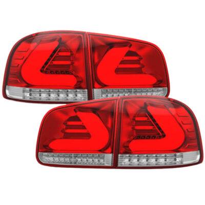 All in Point Πισινά Φανάρια Set Για Vw Touareg 7L 02-10 CarDNA LedBar Red/Crystal LH Group 0012076