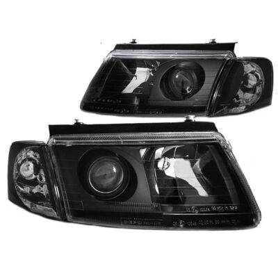 All in Point Μπροστινά Φανάρια Set Για Vw Passat 3B 96-00 Projectors Μαύρα H7/H7 Depo 0013043