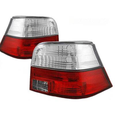 All in Point Πισινά Φανάρια Set Για Vw Golf IV (4) 97-03 Κόκκινο/Crystal KAtuning 0014049