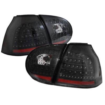 All in Point Πισινά Φανάρια Set Για Vw Golf V (5) 03-08 Led Μαύρα KAtuning 0014275