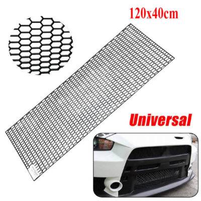 All in Point Σίτα Προφυλακτήρα Universal Πλαστική Honeycomb 120x40cm Με Τρύπα 30mm x 11mm Μαύρη 0018521