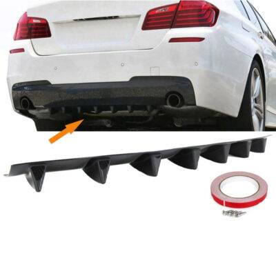 All in Point Diffuser Πίσω Προφυλακτήρα Universal Με 7 Πτερύγια Carbon Look Από Abs Πλαστικό 1 Τεμάχιο 0018762
