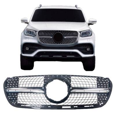 All in Point Μάσκα Για Mercedes-Benz X-Class W470 18+ Diamond Look Χρώμιο/Μαύρο 1 Τεμάχιο 0020219