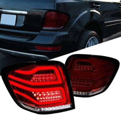 All in Point Πισινά Φανάρια Set Για Mercedes-Benz ML W164 05-08 Full Led Bar Κόκκινο/Φιμέ JunYan 0020307