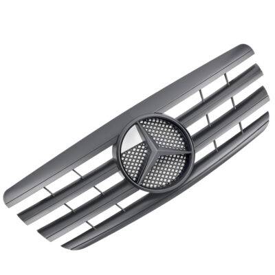 All in Point Μάσκα Για Mercedes-Benz E-Class W210 99-02 Amg Look Με 4 Γρίλιες Μαύρο Ματ 1 Τεμάχιο 0022194