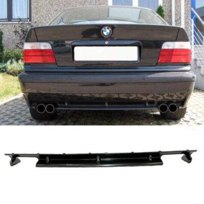 All in Point Diffuser Πίσω Προφυλακτήρα Για Bmw 3 E36 90-99 M3 (M3 προφυλακτήρα Μόνο) Με 2 Διπλές Εξατμίσεις Από Abs Πλαστικό 1 Τεμάχιο 0027621