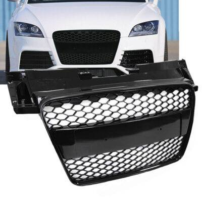 All in Point Μάσκα Για Audi TT 8J 06-14 TTRS Look Κυψελωτή Μαύρο Γυαλιστερό 1 Τεμάχιο 0027708