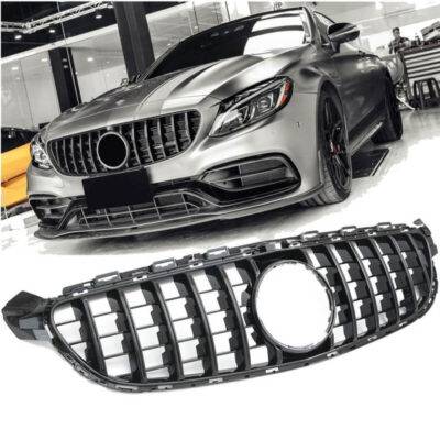 All in Point Μάσκα Για Mercedes-Benz C-Class W205 C63 Amg 14-21 GT Amg Panamericana Look 360° Γυαλιστερό Μαύρο 1 Τεμάχιο 0028750