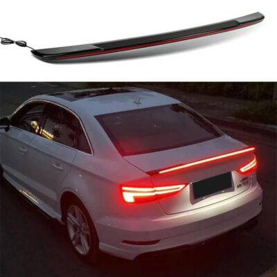 All in Point Αεροτομή Πορτ Παγκάζ Για Audi A3 8VS Sedan 12-20 GT Look Με Dynamic Led Flash/Stop Μαύρο Γυαλιστερό Από Abs Πλαστικό 0031396