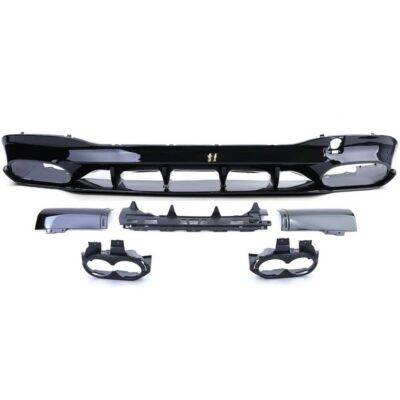 All in Point Diffuser Πίσω Προφυλακτήρα Για Mercedes-Benz CLA W118 C118 19+ CLA45 Amg Look Για Amg Sport Line Προφυλακτήρες Piano Black 0032442
