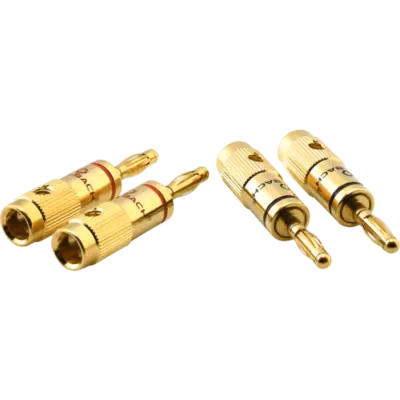 All in point Κολωνου 1 Περιστερι - Oehlbach Banana Plugs B1 μέχρι 10 mm² Χρυσό (Σετ 4 τεμάχια) D1C3001