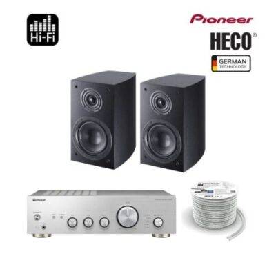 All in point Κολωνου 1 Περιστερι - Pioneer & Heco Πακέτο Stereo Hi Fi με Ενισχυτή Pioneer A-10AE και Ηχεία Βιβλιοθήκης HECO Victa Elite 202 (Σετ)